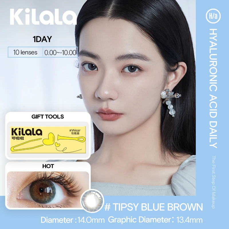 

Kilala Color Contact Lenses 1Day Hyaluronic Acid Colored Lenses for Eyes Daily Natural Colour Contact Lenses10Pcs Daily Lens