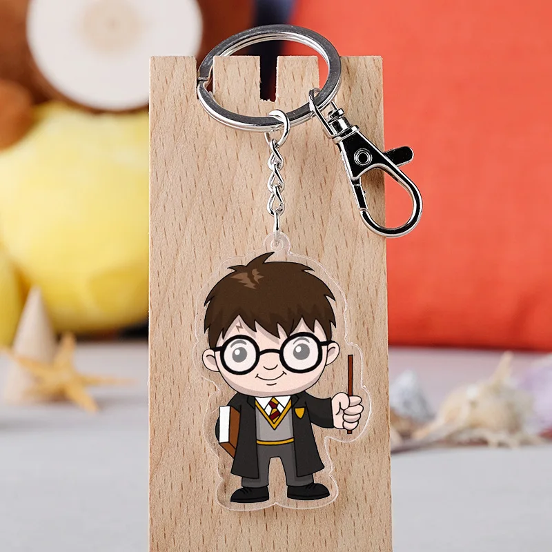 

Harriese Magician Boy film Potter, Rowen, Hermione Granger transparent double-sided acrylic key chain bag buckle pendant