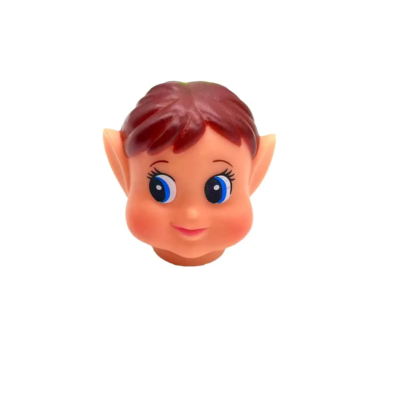 Рождественский 3D милый фестиваль головы эльфа для мальчиков и девочек, рождественские украшения, аксессуары «сделай сам», ремесленный орнамент, виниловые эльфы, подвеска для лица