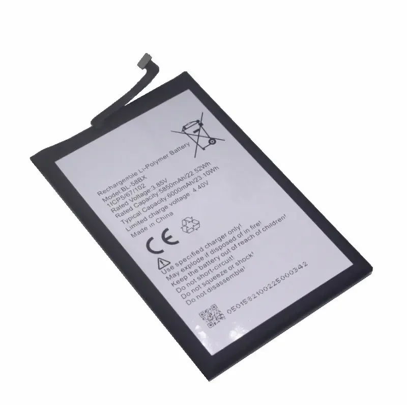 Аккумулятор BL-58BX 6000 мАч 23 1 Втч для infinix X680 Hot 9 Play 10 X688B X688C Smart 5 India hot 11 X689F
