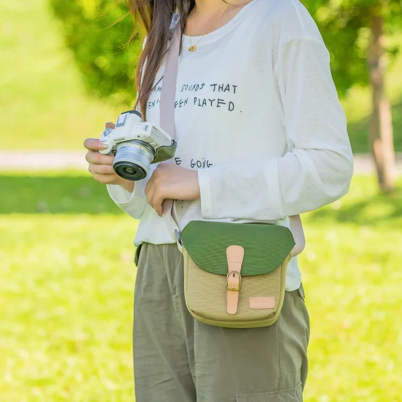 Для Fuji Canon Nikon Sony нейлоновая сумка для фотоаппарата на плечо беззеркальной