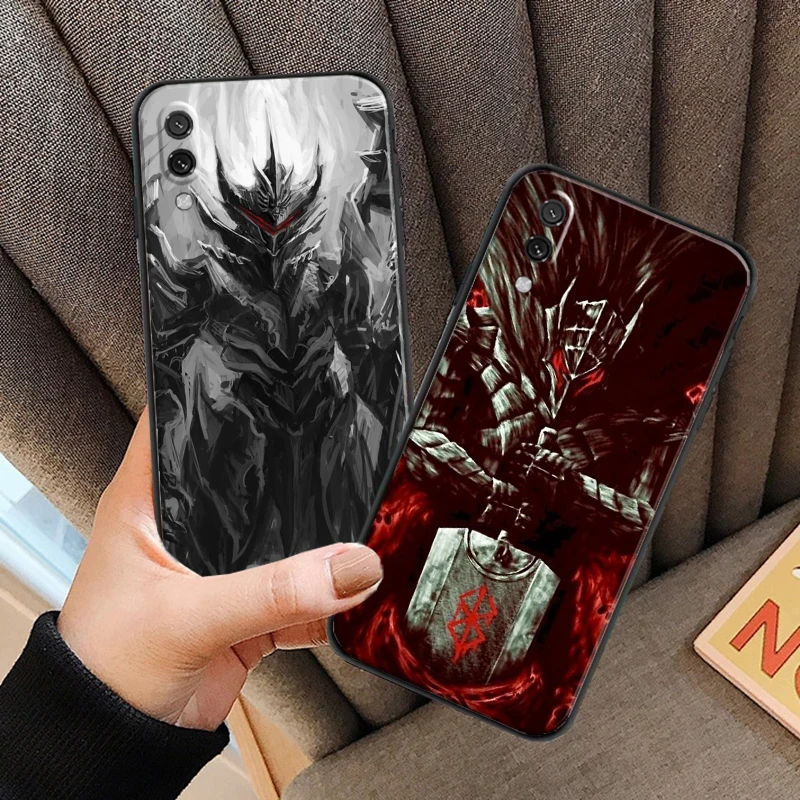 

Berserk Anime For Xiaomi Redmi 10 Note 9 10 Pro 5G 9T 10S Phone Case Black Liquid Silicon Carcasa Silicone Cover
