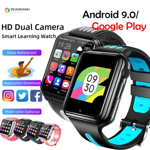 Смарт-часы детские на Android 9,0, 4G, GPS, Wi-Fi, Bluetooth