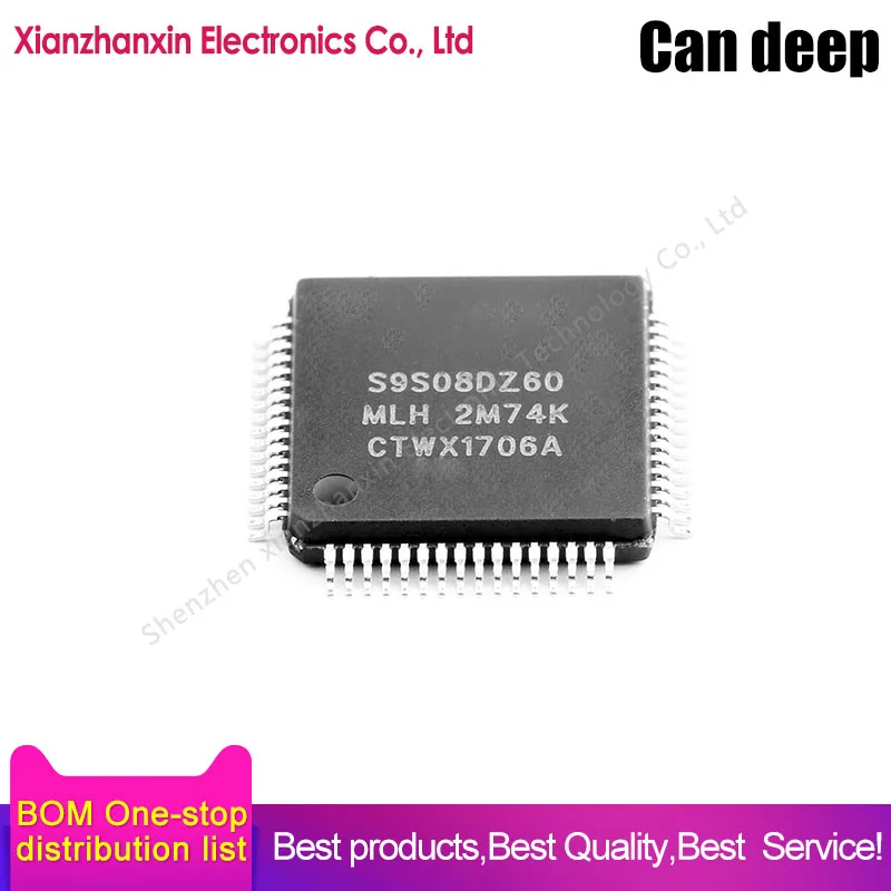 

1pcs/lot S9S08DZ60MLH MC9S08DZ60MLH QFP64 New original micro controller