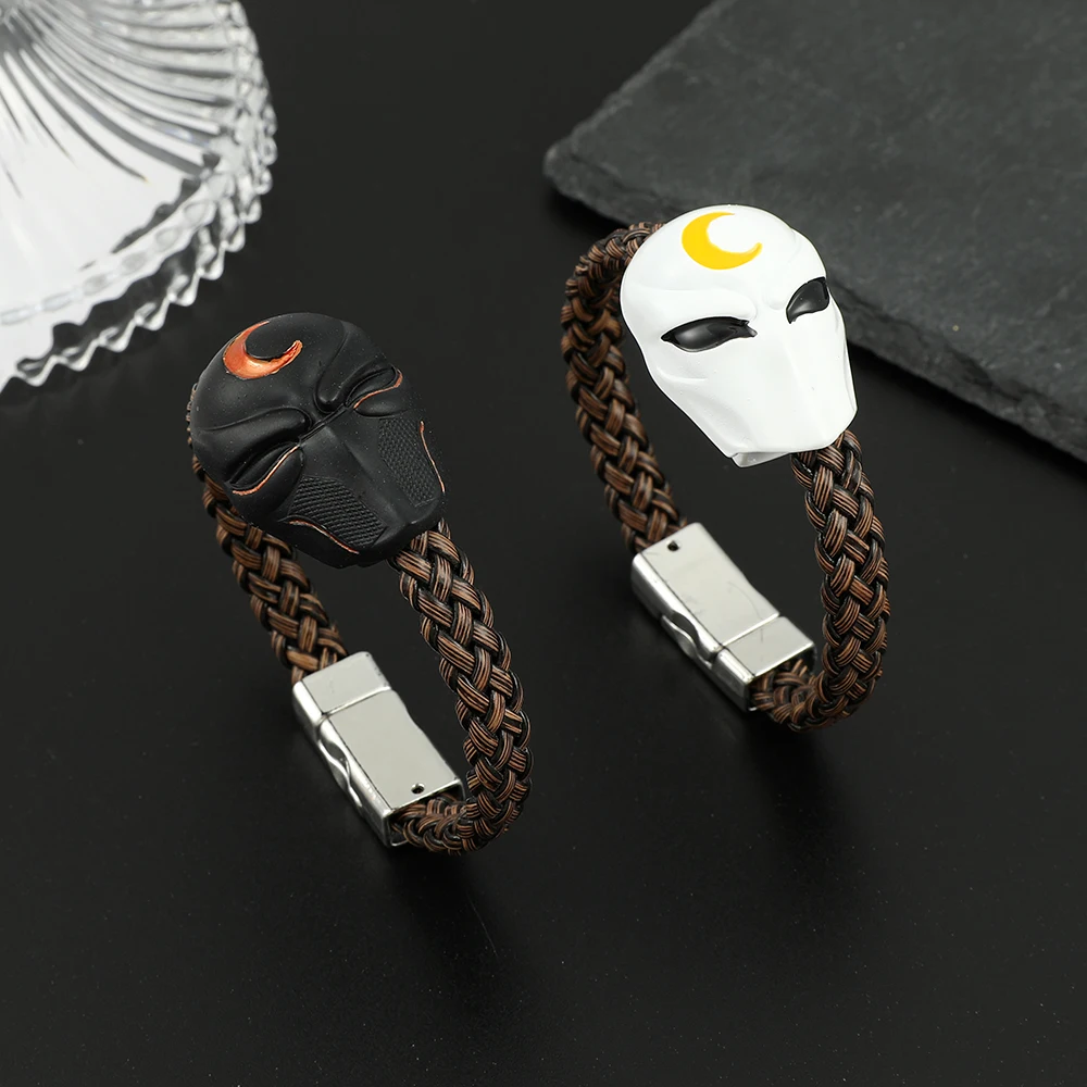 Супергерой Marvel луна яркость Мстители Марк Spector маска звено для Мужчин Ювелирные