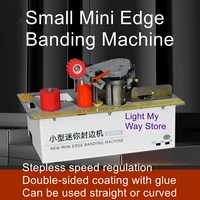 small edge banding machine woodworking home improvement automatic belt break portable mini edge banding machine