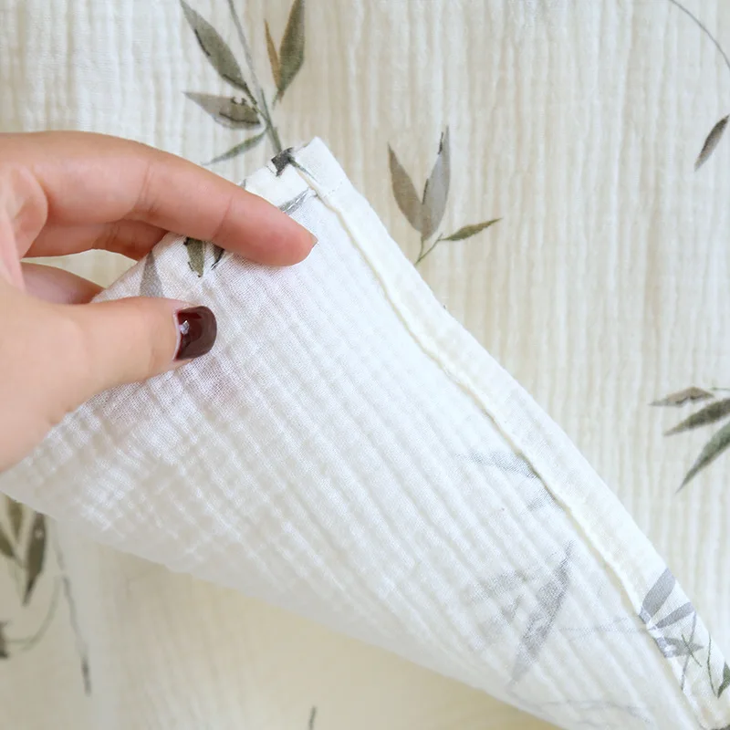 Одежда для сна из хлопчатобумажной ткани с бамбуковым принтом банные халаты