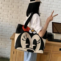 donald duck large capacity canvas bag womens summer new fashion literature and art portable tote bag niche single shoulder bag