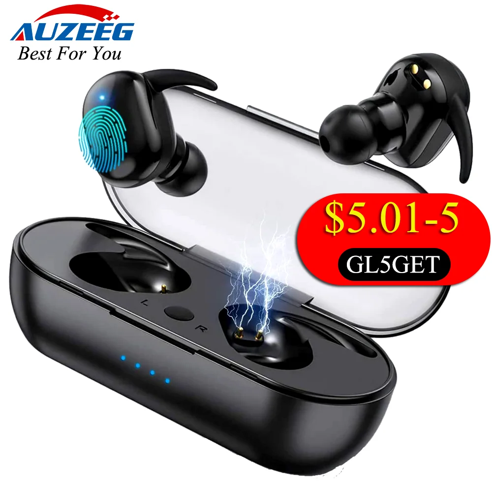 

Wireless TWS Earphone Bluetooth 5.0 Headphone Hifi Stereo Headset Noise Reduction Touch Control Sports Earbuds For Phone/Tablet