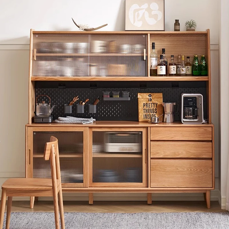 Роскошная мебель кофейный угловой шкаф интерьер полный кухонный хранение и