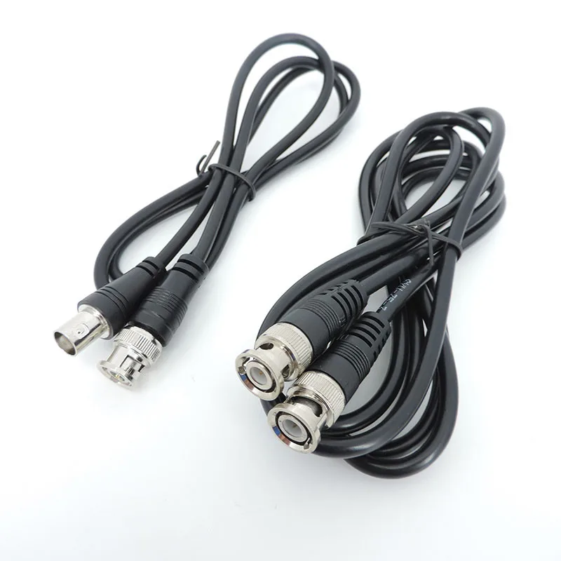 0.5M 1m 2m 3meter BNC Male to Male female Adapter dual head Cable video Connector extension Pigtail Wire For tv CCTV Camera a1