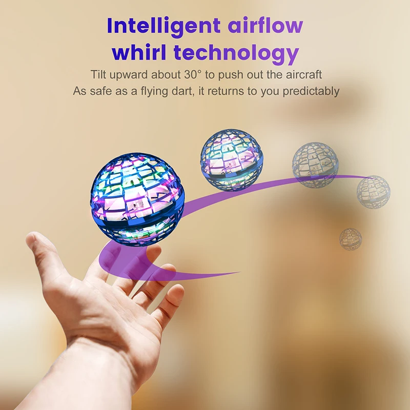 

Magic ball whirling flying ball decompression aircraft fingertip toy flying gyro