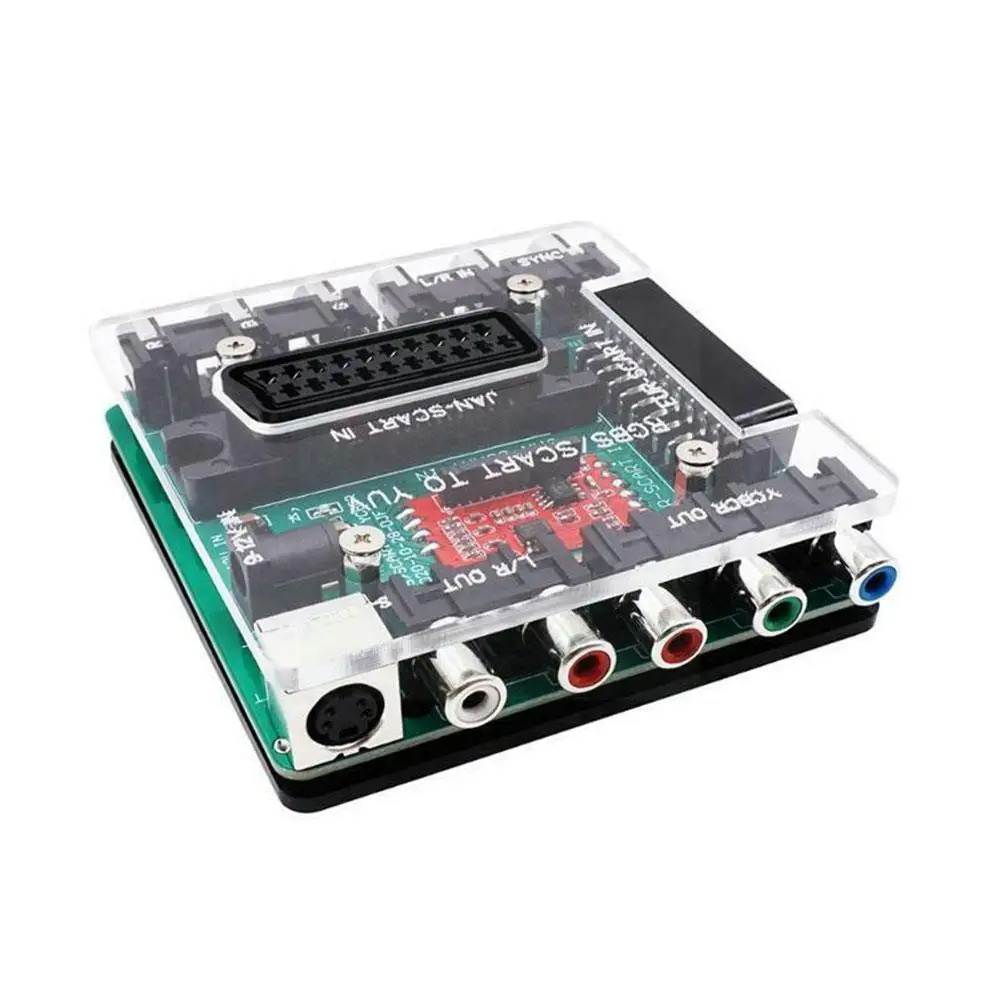 

SCART RGBS To YUV YCBCR Video Converter For DC Dreamcast Console Drive Games Retro Mega 12v Adapter E6H7