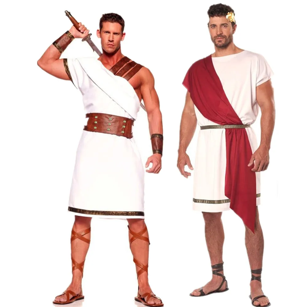 

Halloween Carnival Adult Ancient Greek Myth Roman Gladiator Costume Medieval Men /Women Warrior Cosplay Fancy Dress