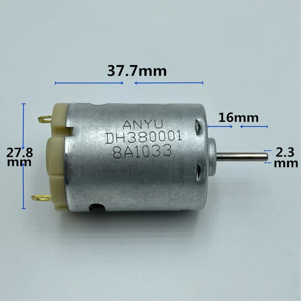 DC 6 В-24 В 22500 об/мин высокоскоростной мини 385 электрический двигатель угольная