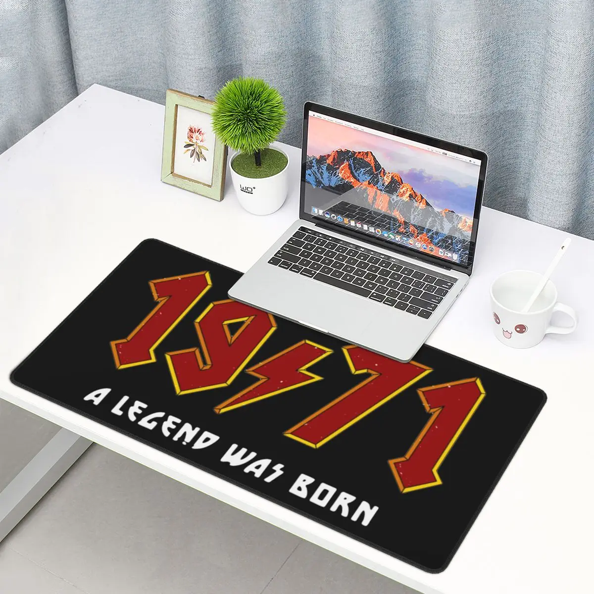 

1971 For Those Who Still Rock Birthday Game Mouse Pad Keyboard Carpet XXL Non-Slip Rubber Mousepad for Gamer