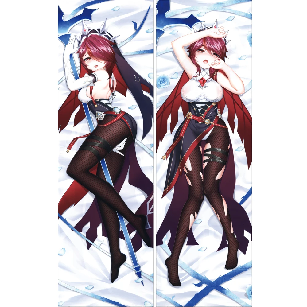 

Genshin Impact Dakimakura Pillow Case Rosaria Hugging Body case Otaku Sleeping Cover Peachskin 2Wt Cushion Covers