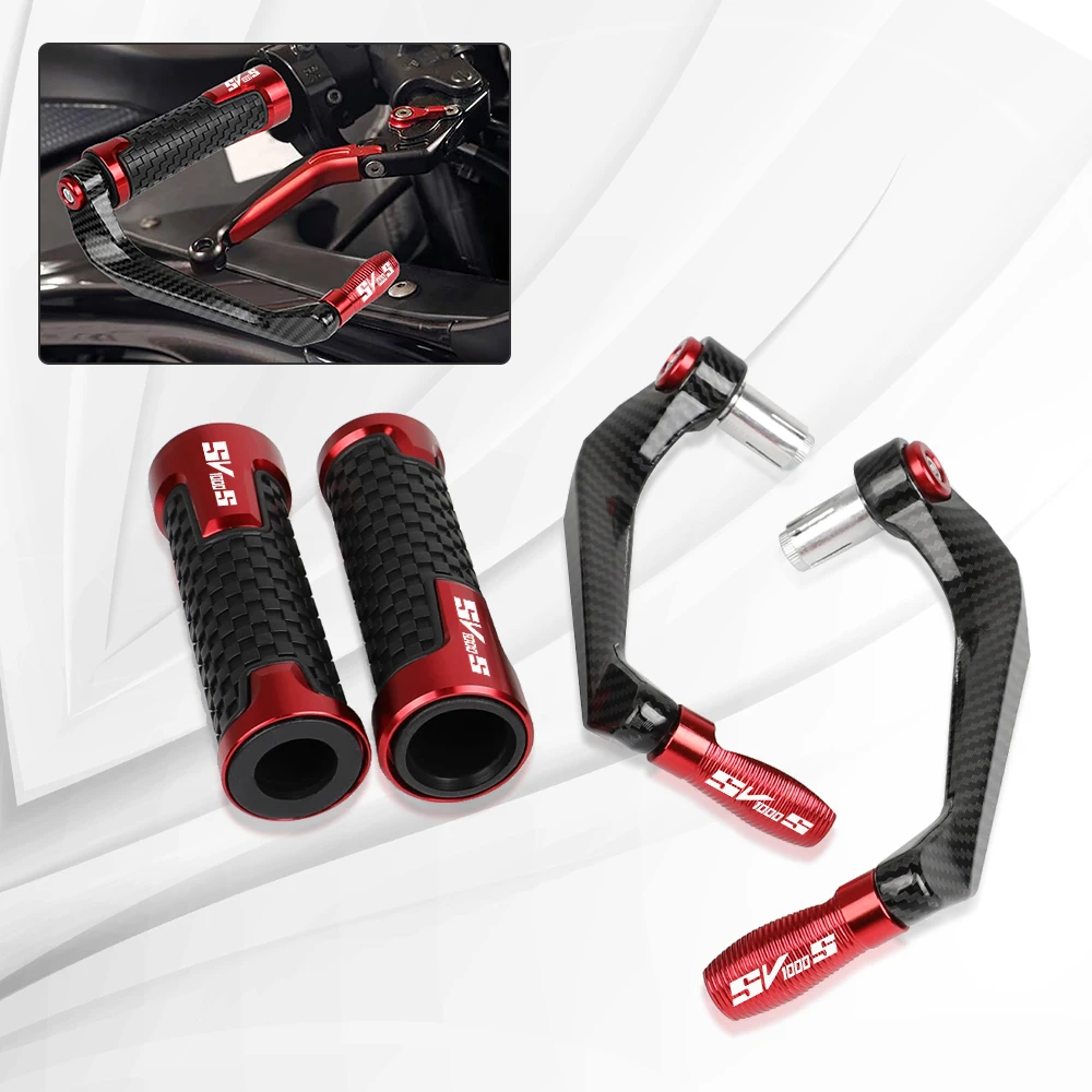 

For Suzuki SV1000S SV 1000 S 7/8 22MM Motorcycle Accessories Handlebar Grips Handle Bar and Brake Clutch Lever Guard Protection