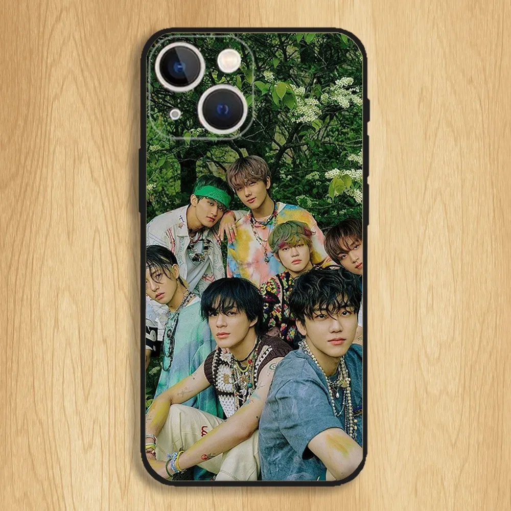 Чехол для iPhone15 14 13 12 11 8 7 Pro Max Plus Mini X XS XR 6 S SE мягкий черный