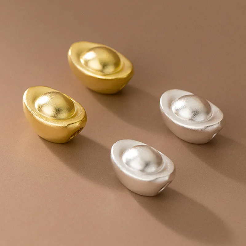 

1 шт., бусины из серебра 999 пробы для мужчин и женщин