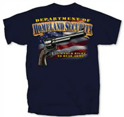 

Dept of Homeland Security Right To Bear Arms 2nd Amendment T-Shirt. Summer Cotton Short Sleeve O-Neck Mens T Shirt New S-3XL