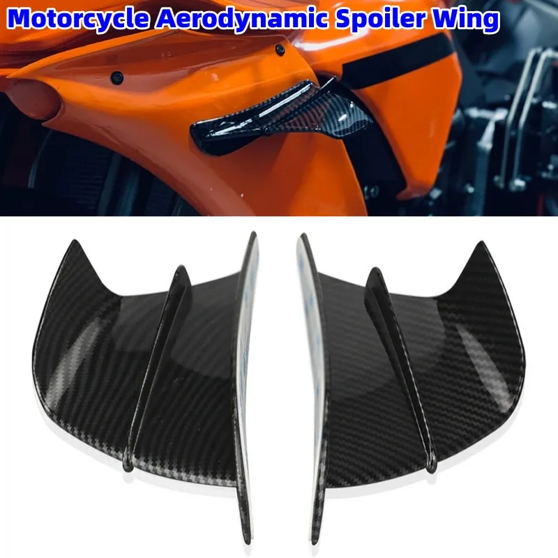 

2Pcs/set Universal Motorcycle Aerodynamic Spoiler Wing Motorbike Modified Rear Wing Motorcycle Decoration Sticker