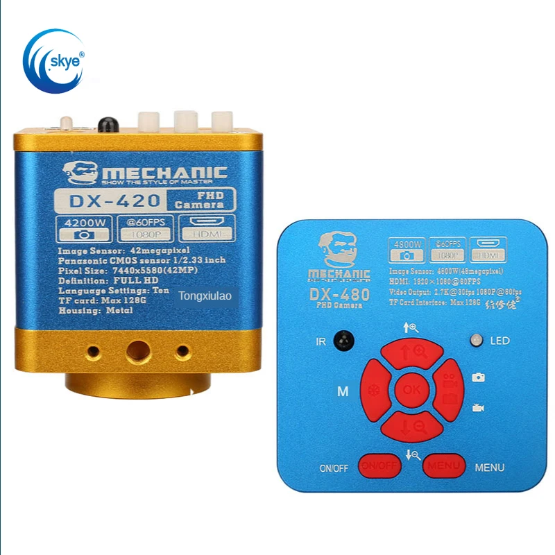 

MECHANIC DX-420 4200W Pixels DX-480 4800W DX-340 пикселей USB HD промышленная камера, тринокулярный микроскоп, камера для телефона