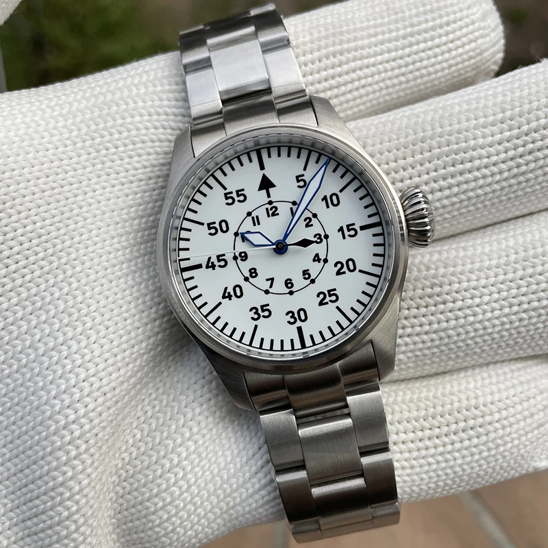 STEELDIVE Мужские часы-пилот 39 мм Ретро Автоматические механические наручные часы