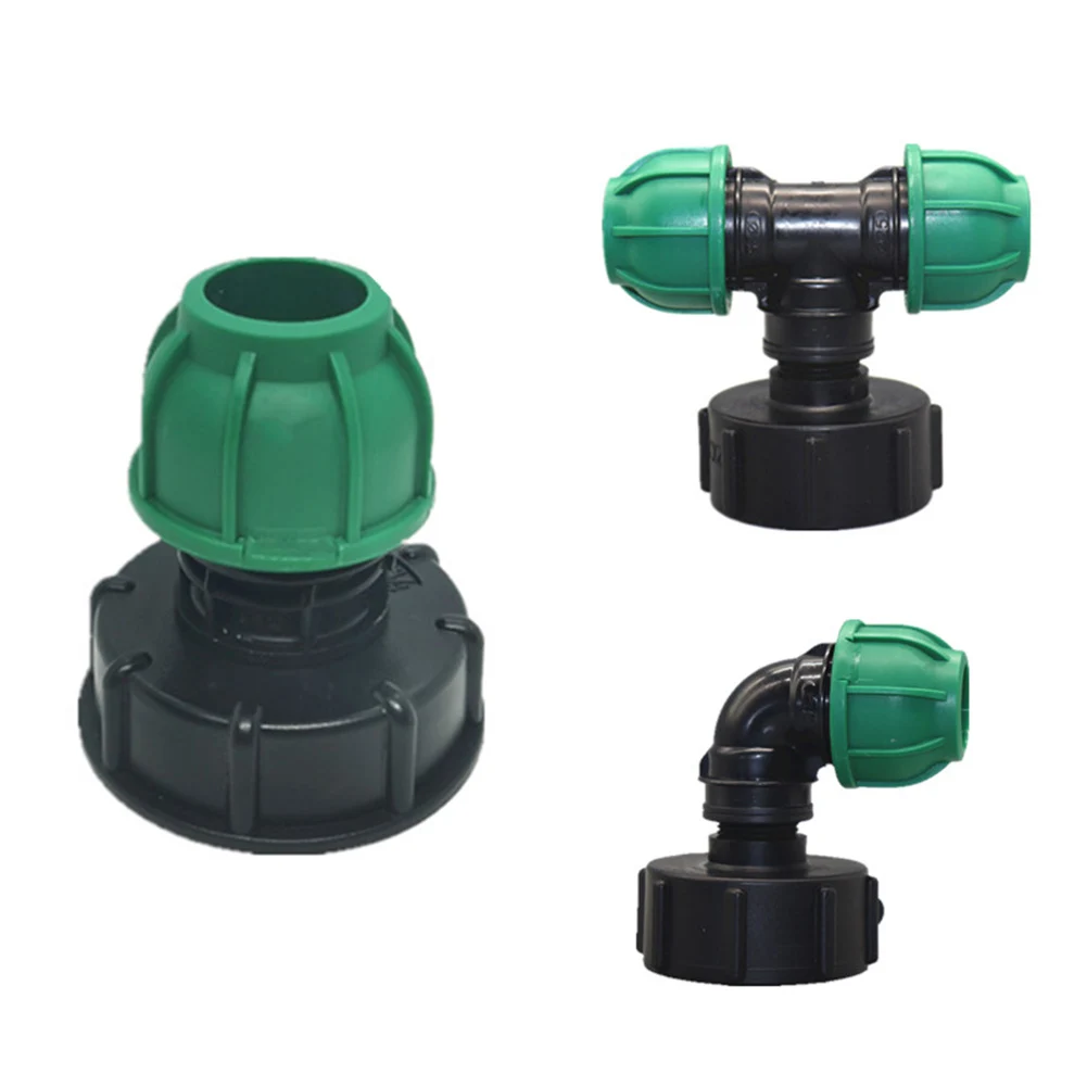 

1PC IBC Tank Adapter Durable Ibc Tank Fittings Outlet Kit With Extender Home Garden IBC Tank Tap Connector Straight/bend/3-way