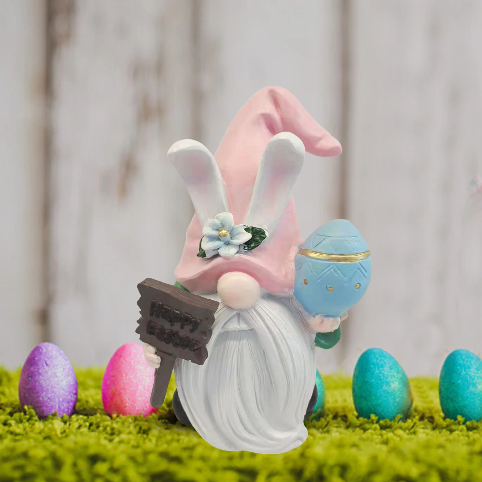 

Easter Bunny Resin Ornament Resin Easter Bunny Doll Decoration Handmade Gnomes DecorResin Easter Bunny Doll Home Table Ornaments