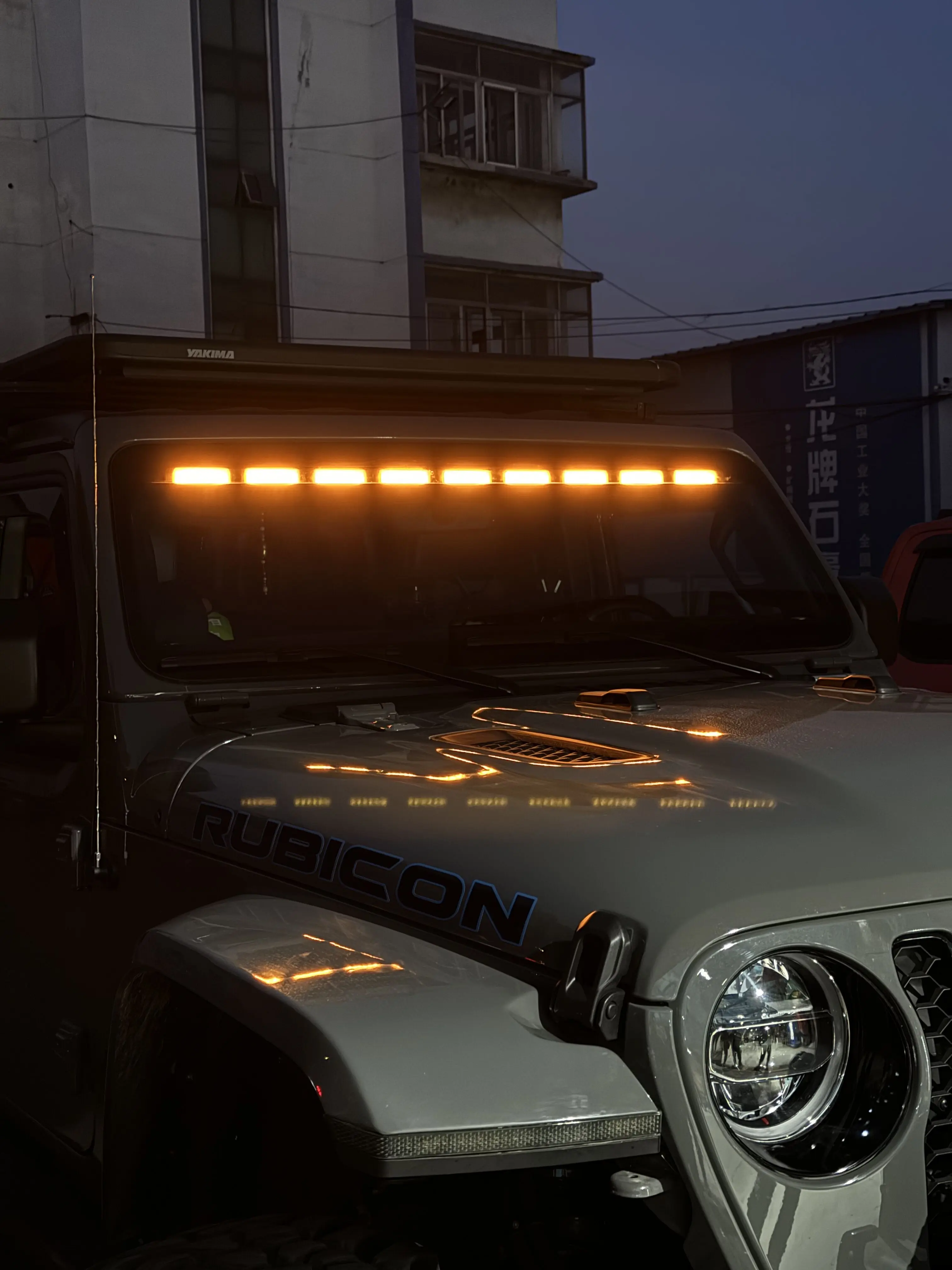 Желтые светодиодные светильники для окна автомобиля Jeep Wrangler JL JT Gladiator 2018-2024 LANTSUN