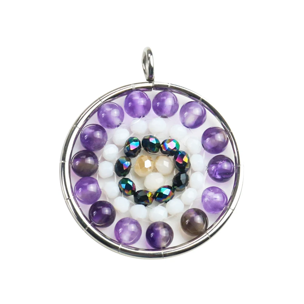 7 Чакр натуральный кварцевый энергетический камень подвеска Ручной работы