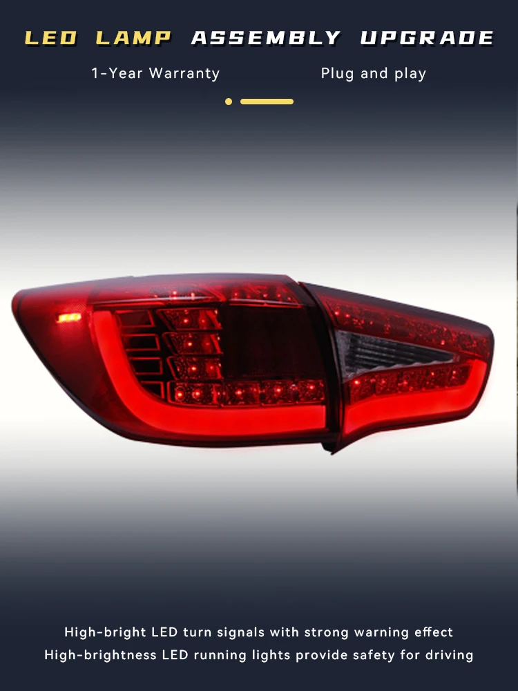 Задние фонари для Kia Sportage 2010-2014 модифицированные задние подсветка лампы DRL