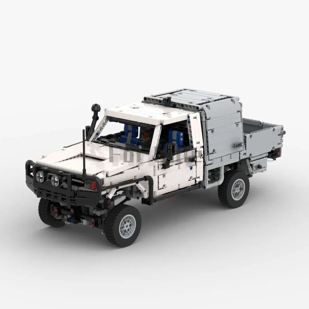 

MOC-70906 Land Cruiser 79 Single Cab Double remote control 2359pcs motor electric model Building Blocks Stitch Toys