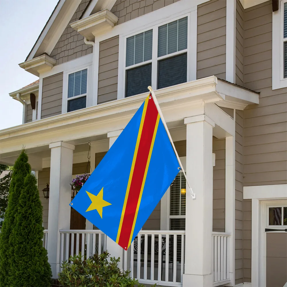 Флаг Конго национальный флаг гордости для повестки флагов уличный баннер