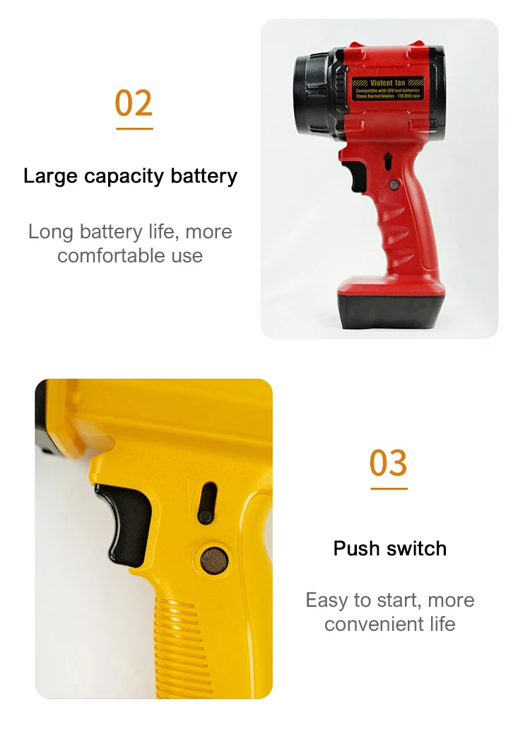 F017/018/019 Турбореактивный вентилятор 33000 об/мин Портативный мини-воздуходувка