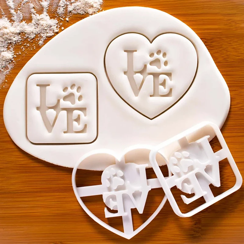 

1pcs I Love You Gesture Cookie Mold DIY Biscuit Cookie Mold Stamp Bakew Kitchen Baking Pastry Bakeware Tool
