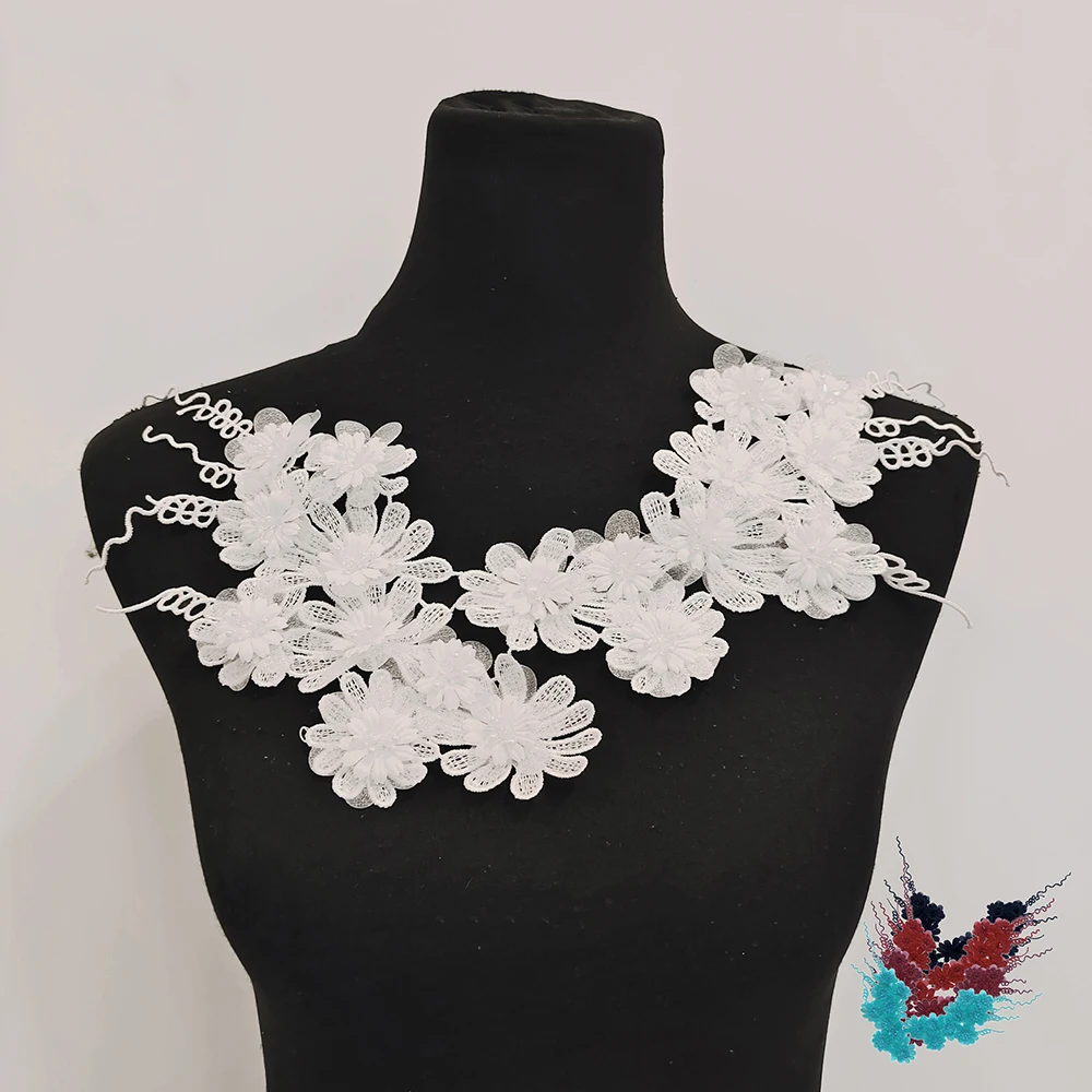 

Wholesale sales of 1-10 piece sewn embroidery decorative accessories with different colors of polyester nail beads DIY