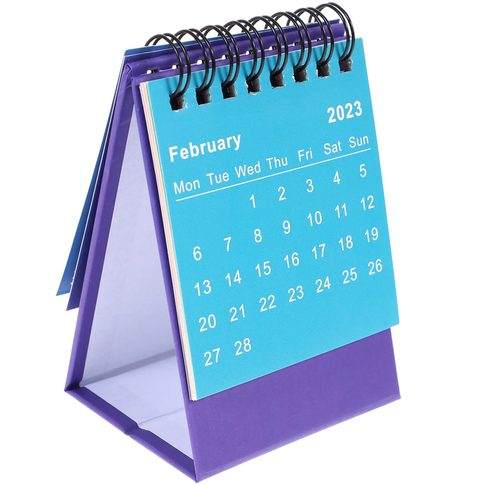 

Mini Desk Calendar Tablescape Decor Small Tabletop Ornament New Year Paper Clear Printing Daily Work Monthly Simple Style