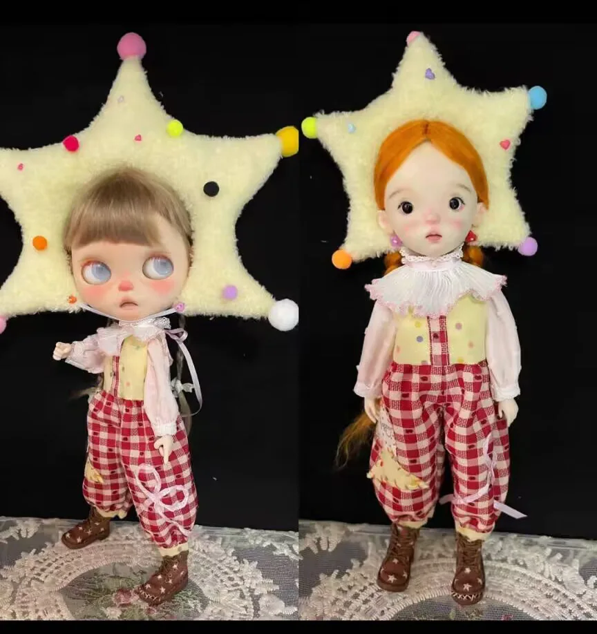 5 шт. топы Blythe Landoudou в стиле каваи + комбинезоны головные уборы воротник носки