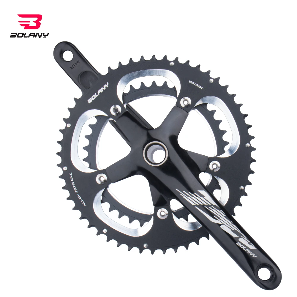 

Комплект Шатунов Bolany для дорожного велосипеда, 53/39T, 170 мм, bcd, интегрированные, полые, Двойные цепи, совместимы с 10S/11S для SRAM