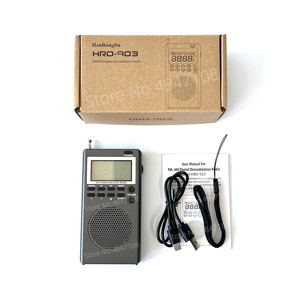 Портативный FM/AM-радио мини-карманный FM AM цифровой приемник 1 8-дюймовый ЖК-экран
