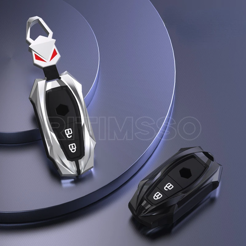 

Alloy Silicone Car Key Case Cover for Suzuki SX4 Swift 2007 2009 Grand Vitara Scorss XL-7 Keychain Holder Fob Skin Protector