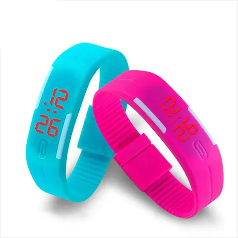 throughpp Электронные часы силиконовые спортивные