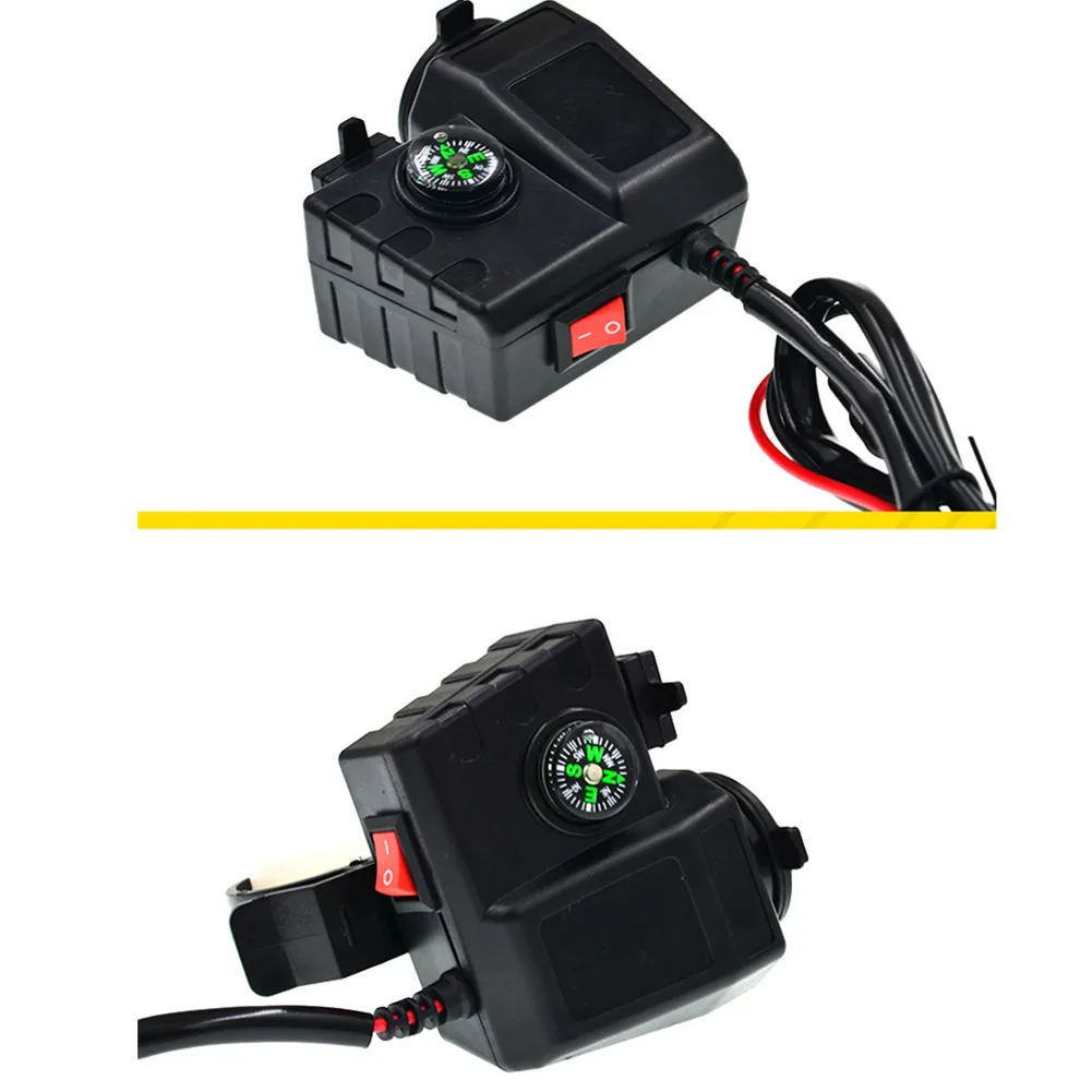 

Waterproof 5V 2.1A Dual USB Port Cigar Lighter Socket Motorcycle Phone Charger Accessories 12V Car Charger Cigarette Lighter