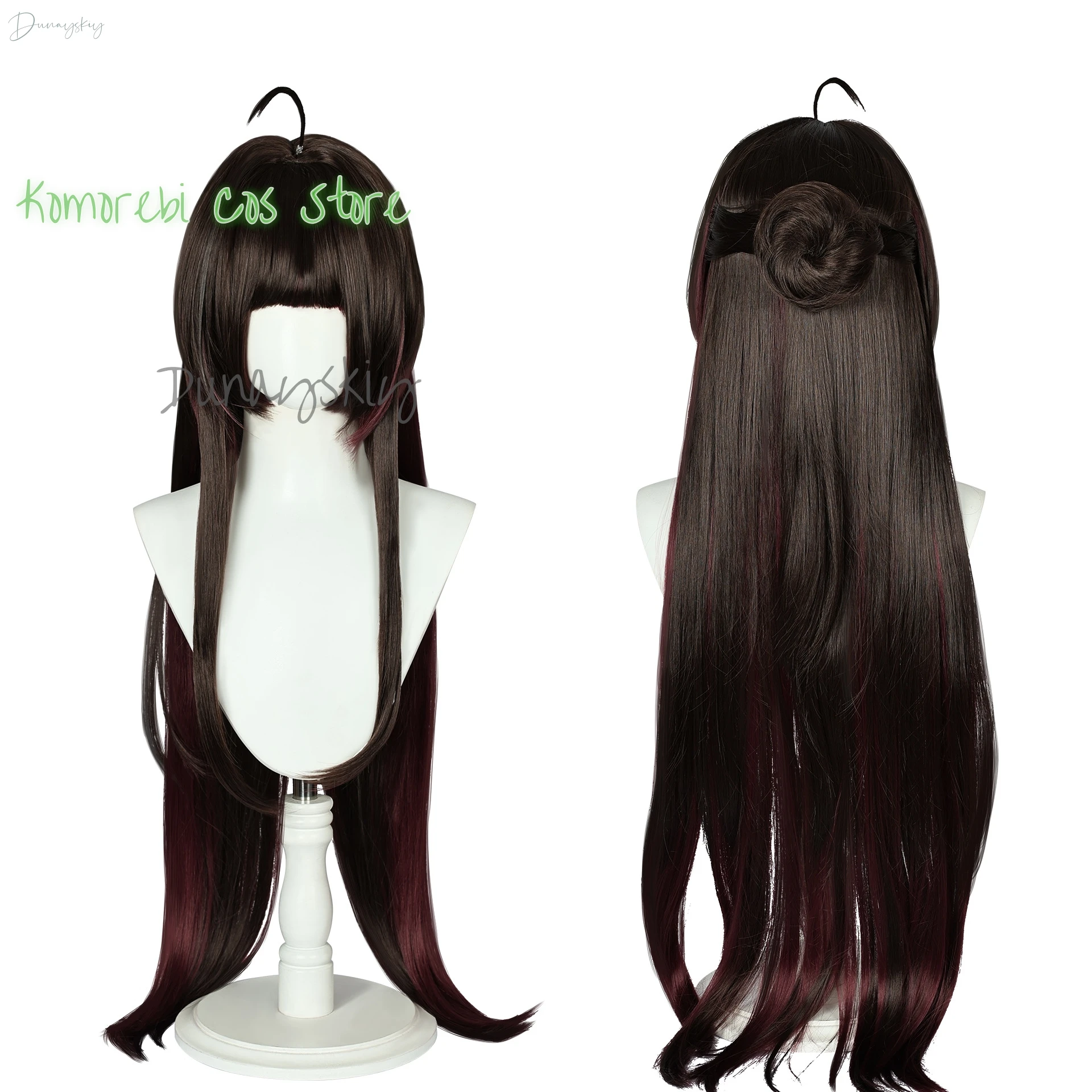 Honkai Star Rail Lingsha Косплей Костюм Парик Dan Zhu Платье Униформа Головные уборы Xianzhou Luofu