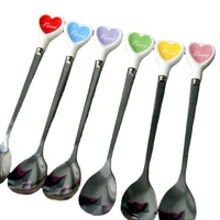 new love kitchen utensils western dinnerware set stainless steel cutlery set fork knife spoon tableware set flatware set