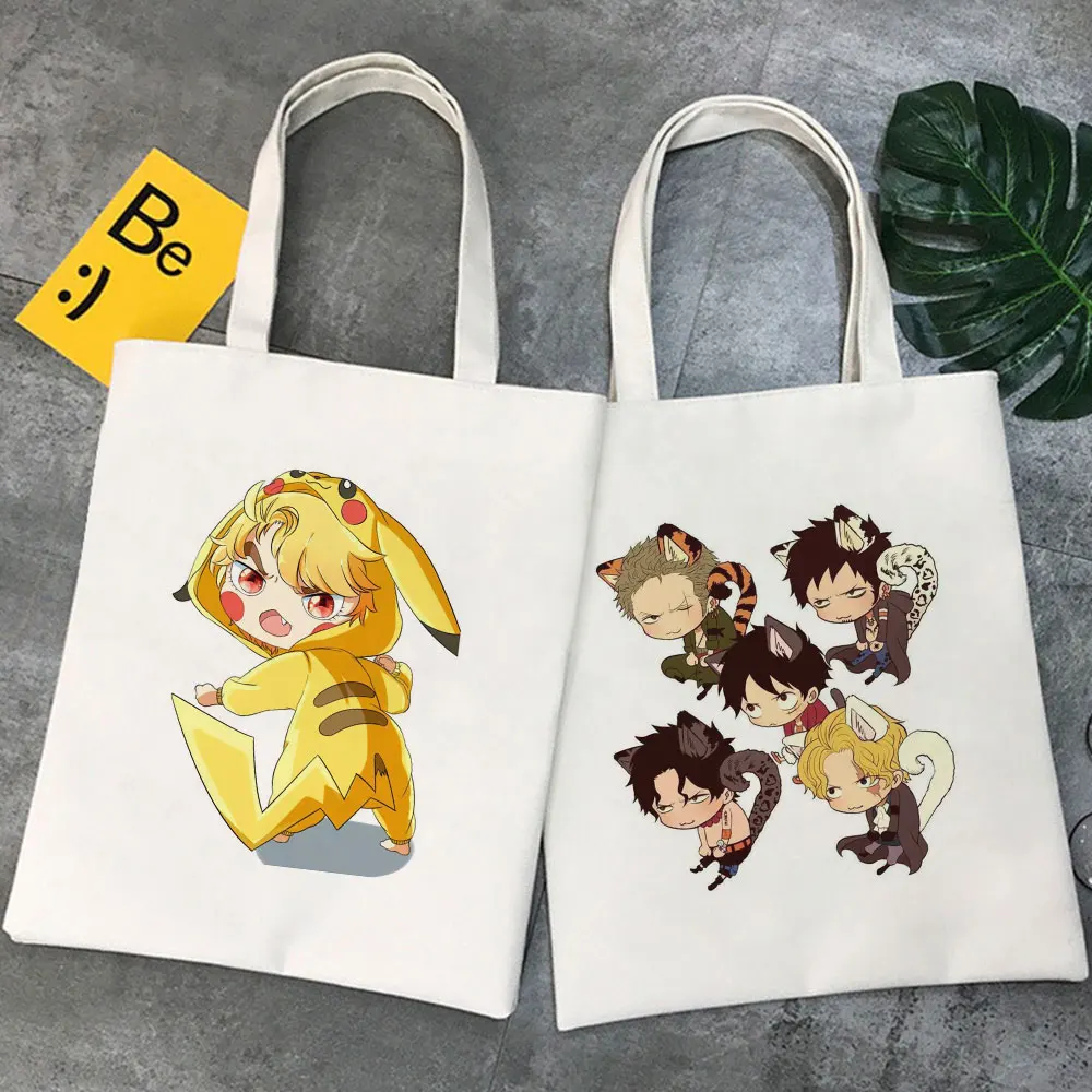 

Сумка-шоппер Женская многоразовая в стиле Харадзюку, повседневный мультяшный вместительный саквояж на плечо в стиле ольччан, с рассеянным ...