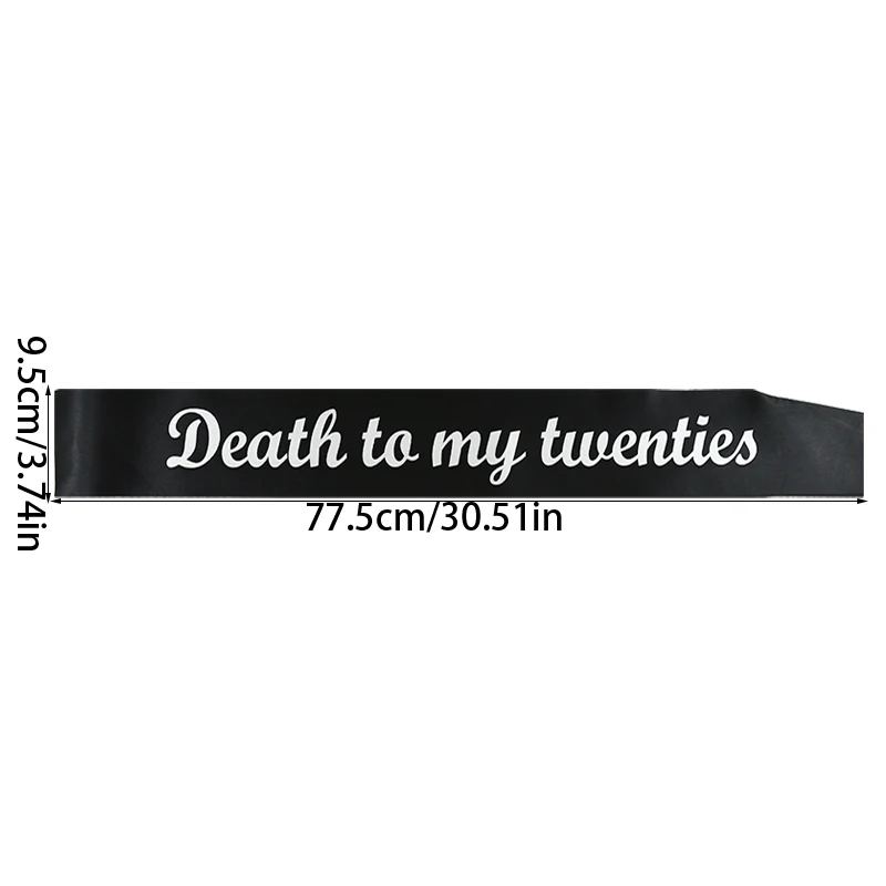 

Реквизиты для фотобудки "Rip To My Youth", "Death To My 20s"