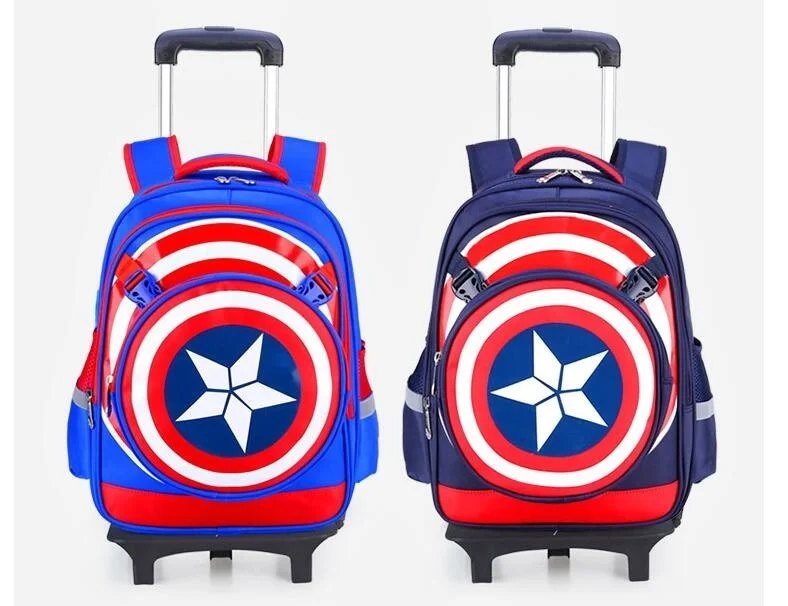 

kids wheeled backpack for boys school bag with wheels Children School trolley bags travel luggage School Rolling backpack Bags